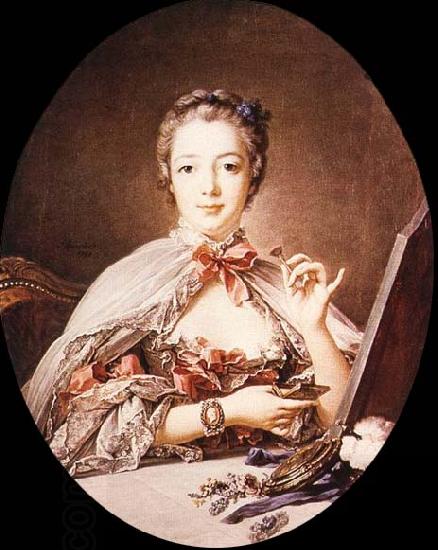 Francois Boucher Marquise de Pompadour at the Toilet-Table oil painting picture